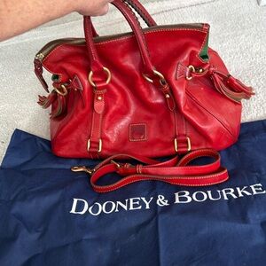 Dooney & Bourke Rich Red Leather Shoulder Bag